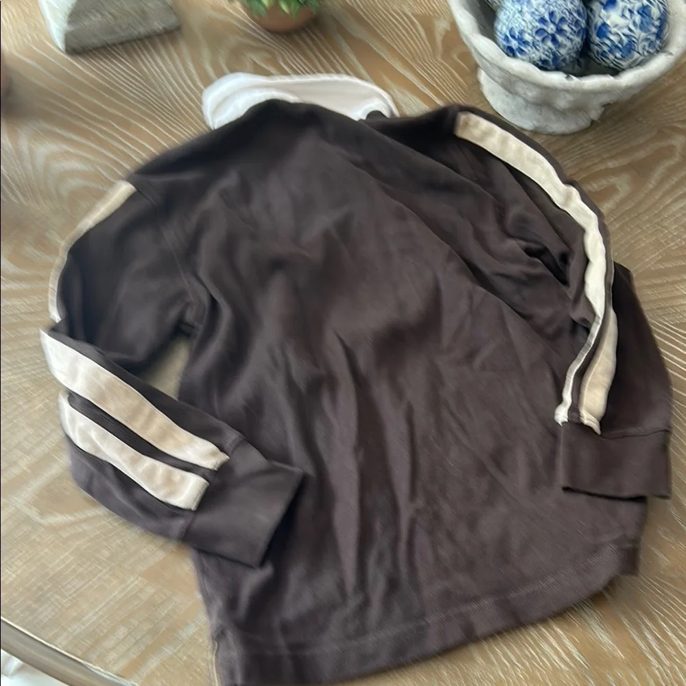 Boys Gymboree Saint Bernard Rescue Dog Brown Long Sleeve Rugby Shirt Size 8